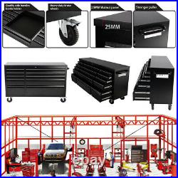 10 Drawers Chest Tool Box Roller Cabinet Heavy Duty Storage Unit Garage Workshop