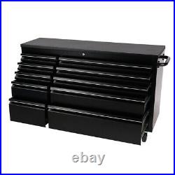 10 Drawers Tools Chest Box 55 Inch Roller Cabinet Storage Boxes Garage Lockable