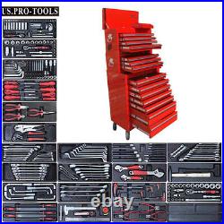 165 US Pro Tool Black steel Chest Box roll cabinet kit with tools BUY ON FINANCE