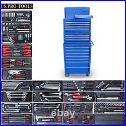 166 US Pro Tool Black steel Chest Box roll cabinet kit with tools BUY ON FINANCE