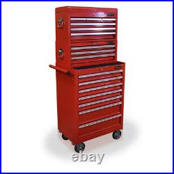 21 US Pro Tools Red Tool Chest Box Roll Industrial Cabinet FINANCE AVAILABLE