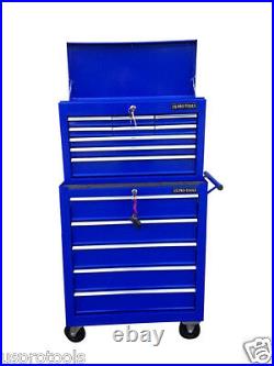 221 Us Pro Tools Blue Affordable Tool Chest Rollcab Steel Box Roller Cabinet