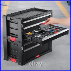 22in 5 Drawer Modular Roller Cabinet Tool Chest Storage Organizer Durable Black