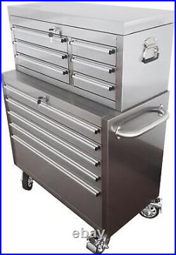 36 Roller Cabinet Tool Chest Stainless Steel L 36'' X W 18'' X H 48'