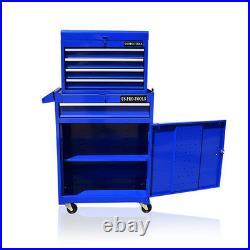 361 Us Pro Blue Tool Chest Rollcab Box Roller Cabinet Ball Bearing Drawers