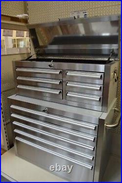36in Stainless Steel Roller Cabinet Tool Box Chest