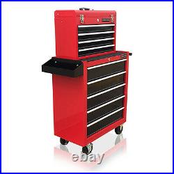 377 Us Pro Tools Red Black Affordable Tool Chest Rollcab Box Roller Cabinet