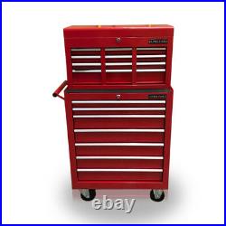 423 Tool Box Roller Cabinet Steel Chest 13 Drawers Gloss Red Us Pro Tools
