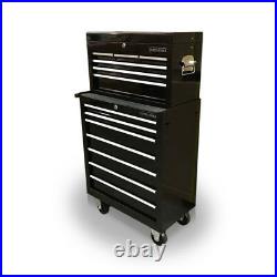 425 Tool Box Roller Cabinet Steel Chest 13 Drawers Gloss Black Us Pro Tools