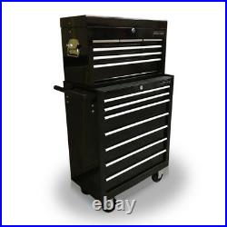425 Tool Box Roller Cabinet Steel Chest 13 Drawers Gloss Black Us Pro Tools