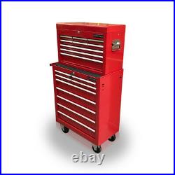 426 Tool Box Roller Cabinet Steel Chest 16 Drawers Gloss Red Us Pro Tools