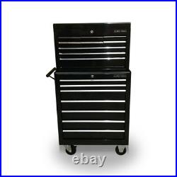 428 Tool Box Roller Cabinet Steel Chest 16 Drawers Gloss Black Us Pro Tools