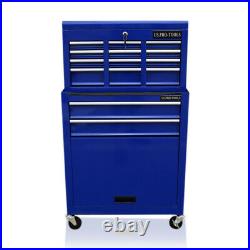 429 Us Pro Tools Mechanics Large Blue Tool Chest Box Roller Cabinet Ball Bearing