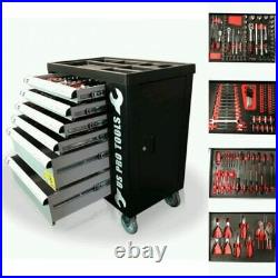 473 Us Pro Tool Chest Box With Tools Trays 6 Drawer Roller Cabinet 154 Pc