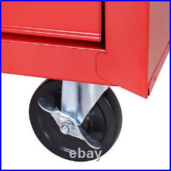 5 Drawer Roller Tool Cabinet Storage Box Workshop Chest ob Wheels Garage Trolley