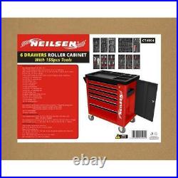 6 Drawer Roller Cabinet With 155 Tools (Genuine Neilsen CT4904)