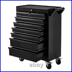 7 Drawer Steel Roller Cabinet Mechanic Tool Boxes Storage Trolley Black Grey Red