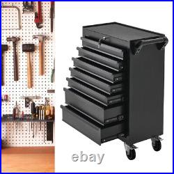 7 Drawers Roller Tool Cabinet Storage Chest Box Garage Workshop Roll Cab Trolley
