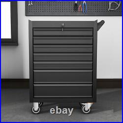 7 Drawers Tool Chest Box Roller Cabinet Trolley Garage Workshop DIY Tool Stoarge
