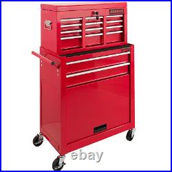 AREBOS 9 Compartment Tool Trolley Roller Cabinet Tool box