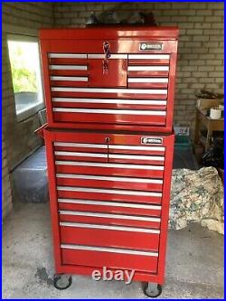BRITOOL 10 Drawer Tool Chest and 11 Drawer Roller Cabinet