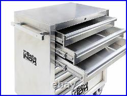 Beta C04TSS/7 INOX'Stainless Steel' 7 Drawer Mobile Roller Cabinet