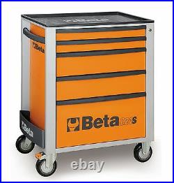 Beta C24S/5 5 Drawer Mobile Roller Cabinet Orange