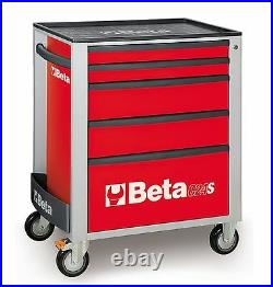 Beta C24S/5 5 Drawer Mobile Roller Cabinet Red