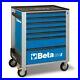 Beta C24S/7 7 Drawer Mobile Roller Cabinet Blue