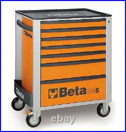 Beta C24S/7 7 Drawer Mobile Roller Cabinet Orange
