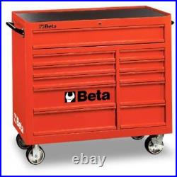 Beta C38 11 Drawer XL Mobile Roller Cabinet Red