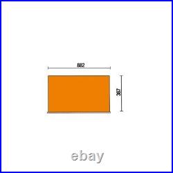 Beta RSC24AXLP 7 Drawer Extra Long Wooden Top Cabinet Roll Cab Tool Box Orange