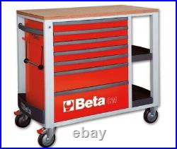 Beta Tools C24SL-R Mobile Roller Cab Tool Cabinet 7 Drawers Red 024002103