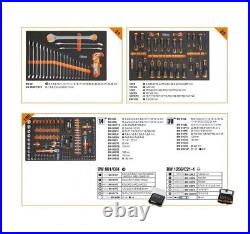 Beta Worker 398 Piece Tool Kit in 8 Drawer Mobile Roller Cabinet Orange