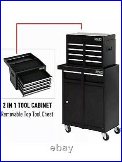 Black Tool Box Tool Chest Roller Cabinet Workshop Garage Storage