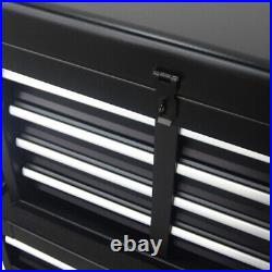 Black Tool Chest Rollcab Box Roller Cabinet 5 Drawers