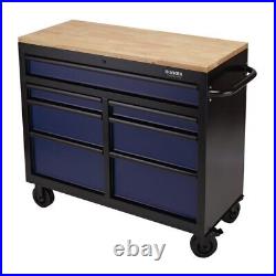Bunker Workbench Roller Tool Cabinet, 7 Drawer, 41, Blue Draper 08222
