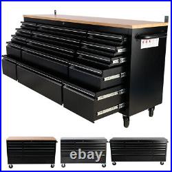 Chess of Drawers Tool Box Roller Cabinet Stainless Steel Garage Workshop Storage