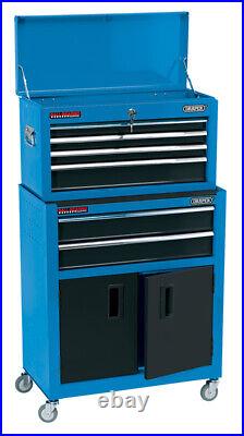 Combined Roller Cabinet And Tool Chest, 6 Drawer, 24, Blue Draper 19563