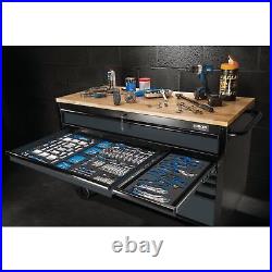 Draper 08227 BUNKER Workbench Roller Tool Cabinet 10 Drawer 56 Grey