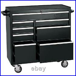 Draper 11506 Roller Cabinet (14580) & Topchest (14494) Stack, 42 Black Toolbox