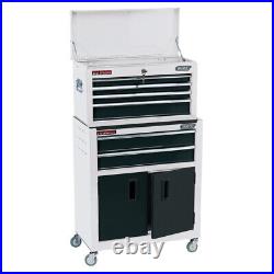 Draper 19576 24 White 6 Drawer Combined Roller Cabinet Tool Box Storage Chest