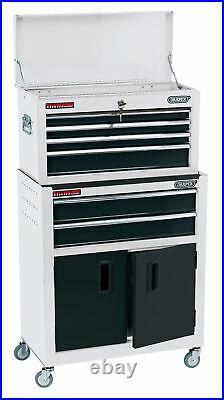 Draper 24 Combined Roller Cabinet And Tool Chest (6 Drawer) In White 19576