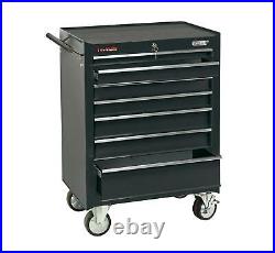 Draper 35743 Heavy Duty Roller Cabinet 7 Drawer Tool Storage Bottom Box Black