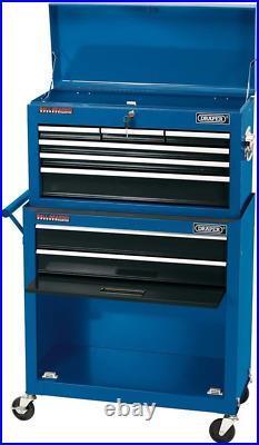 Draper 51177 2 Drawer Roller Tool Cabinet and 5 Chest, Blue, Large