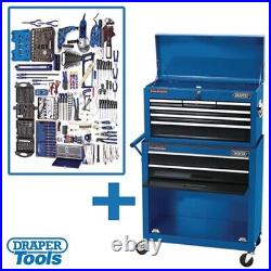 Draper 51286 Workshop Professional Tool Kit With Roller Cabinet and Tool Chest