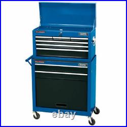 Draper 615mm 8 Draw Combined Roller Cabinet & Tool Chest BLUE 51177