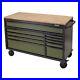 Draper BUNKER 08236 Workbench Roller Tool Cabinet, 10 Drawer, 56, Green