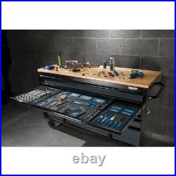 Draper BUNKER 08238 Workbench Roller Tool Cabinet, 15 Drawer, 61, Grey