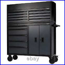 Draper BUNKER Combined Roller Cabinet and Tool Chest 13 Drawer 52'' Grey 24256